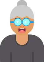 diseño de icono de vector de abuela