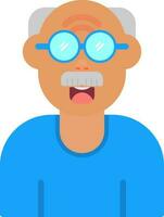 Old Man Vector Icon Design