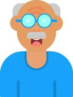 Old Man Vector Icon Design