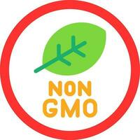 diseño de icono de vector no gmo