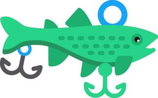 Fishing Baits Vector Icon Design