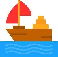 Boat Vector Icon Design