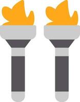 Flambeaux Vector Icon Design