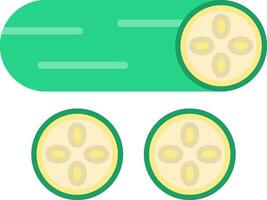 Cucumber Vector Icon Design