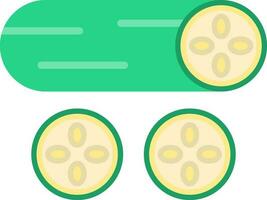 Cucumber Vector Icon Design