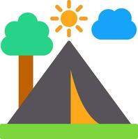 Tent Vector Icon Design