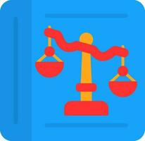 Law Book Vector Icon Design