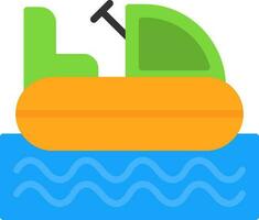 Bumper Boat Vector Icon Design