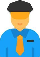 Security Guard Vector Icon Design