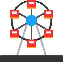 Ferris Wheel Vector Icon Design