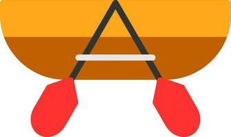 Canoeing Vector Icon Design