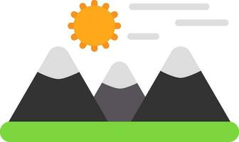 Mountains Vector Icon Design