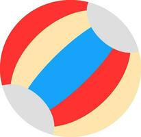 Beach Ball Vector Icon Design