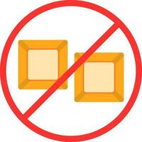 No Sugar Vector Icon Design