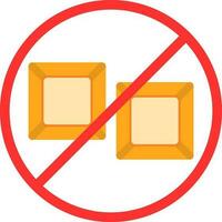 No Sugar Vector Icon Design