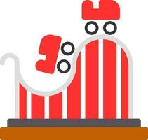 Roller Coaster Vector Icon Design