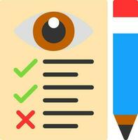 Eye Test Vector Icon Design