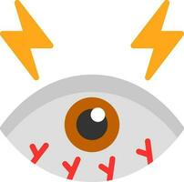 diseño de icono de vector de ojos secos