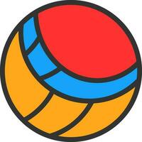 diseño de icono de vector de voleibol