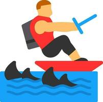 Surfing Vector Icon Design