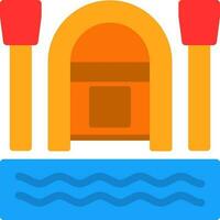 Rafting Vector Icon Design