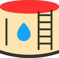 Water Tank Vector Icon Design