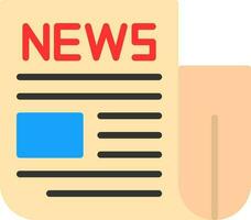 News Paper Vector Icon Design