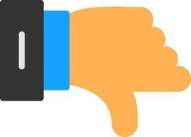 Thumbs Down Vector Icon Design