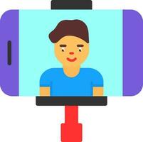 diseño de icono de vector de vlogger