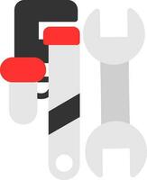 Pipe Wrench Vector Icon Design