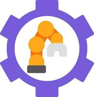 diseño de icono de vector de brazo de robot