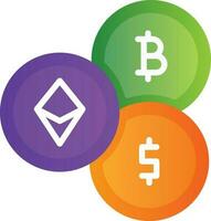 Cryptocurrency Vector Icon Design