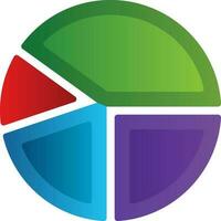Pie Graph Vector Icon Design