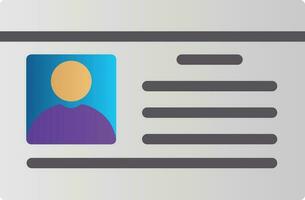 Id Card Vector Icon Design