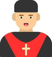 Priest Vector Icon Design