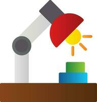 Desk Lamp Vector Icon Design