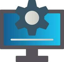 diseño de icono de vector de monitor