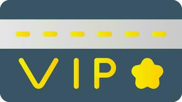 Vip Card Vector Icon Design