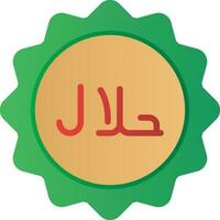 diseño de icono de vector halal