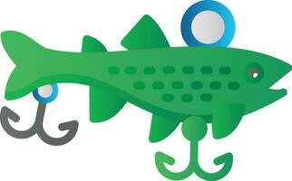 diseño de icono de vector de cebos de pesca