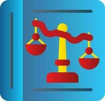 Law Book Vector Icon Design