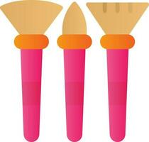 Makeup Brushes Vector Icon Design