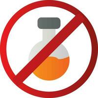 No Chemical Vector Icon Design