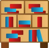 Bookcase Vector Icon Design