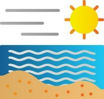 diseño de icono de vector de playa