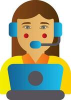 Call Center Vector Icon Design