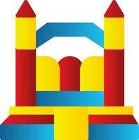 Bouncy Castle Vector Icon Design