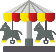 Merry Go Round Vector Icon Design