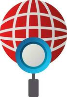 Global Search Vector Icon Design