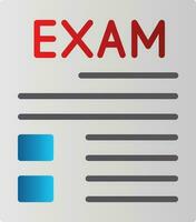 Exam Vector Icon Design